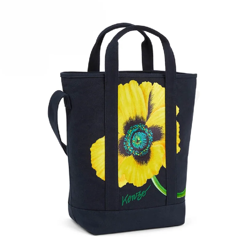 Women's Tote Bag with Magnetic Closure in Orange for Easy Access on the GoK.E.N.Z.O F.L.O.R.A.L PRINTED TOTE BAG Women's Tote Bag with Magnetic Closure in Orange for Easy Access on the GoK.E.N.Z.O F.L.O.R.A.L PRINTED TOTE BAG
