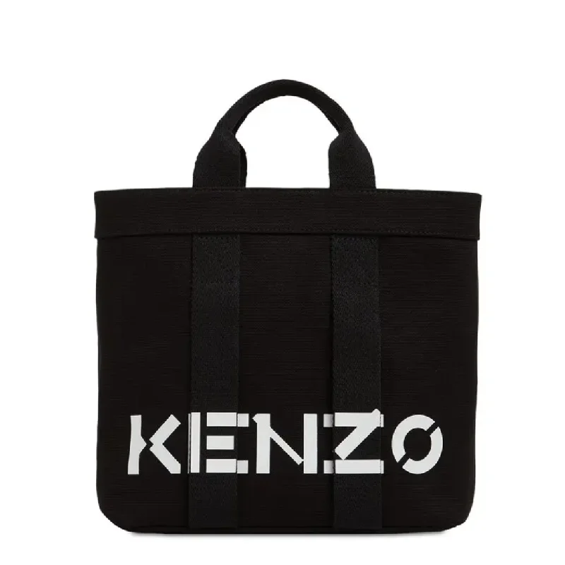 Women's Printed Tote Bag in Floral Patterns for a Spring - Themed Shopping TripK.E.N.Z.O TOTE BAG