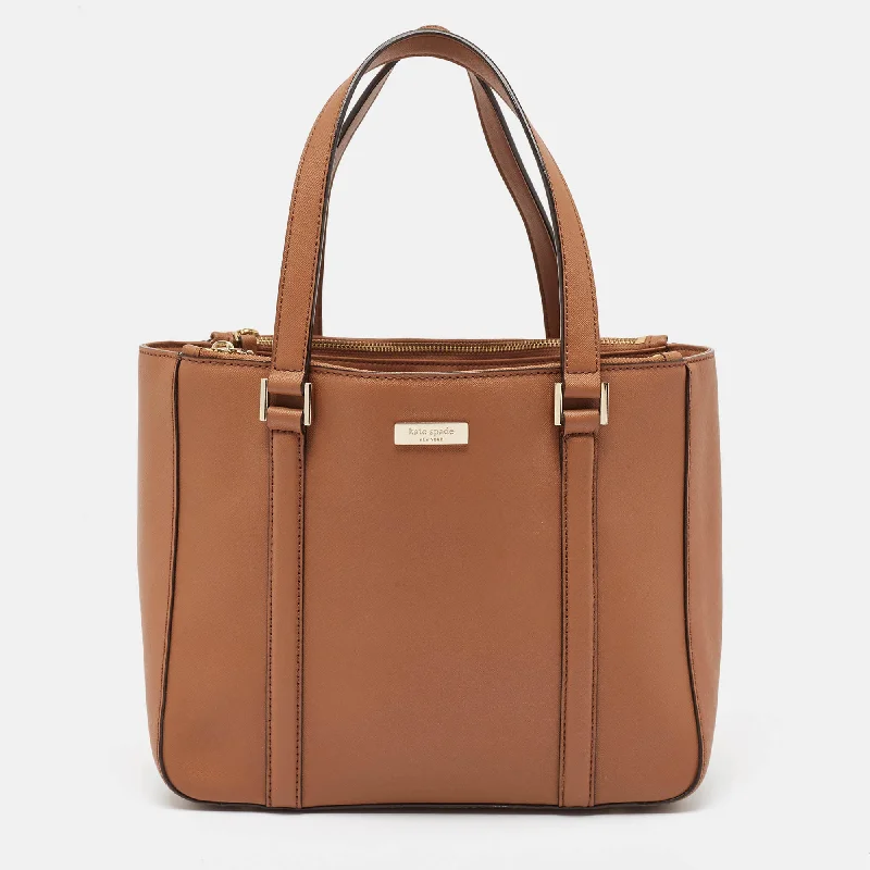 Tote Bag with RFID - Blocking Pocket in Black for Protecting Your Cards and InformationKate Spade Brown Leather Newbury Lane Tote