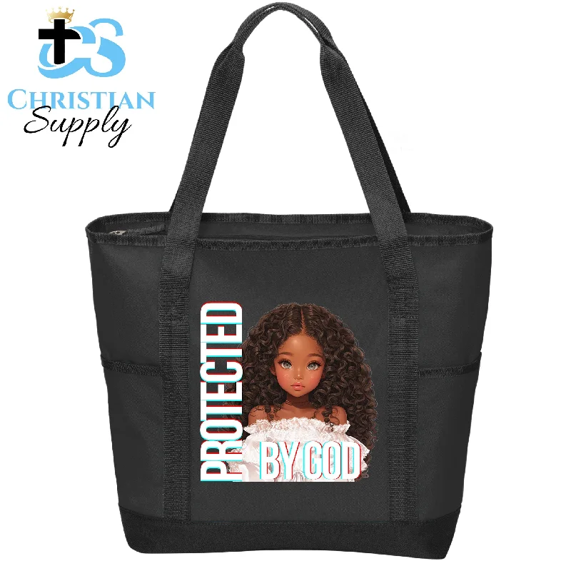 Faux Fur - Trimmed Tote Bag in White for a Cozy Winter LookKids Christian Pretty Girl 2 Tote Bag Faux Fur - Trimmed Tote Bag in White for a Cozy Winter LookKids Christian Pretty Girl 2 Tote Bag