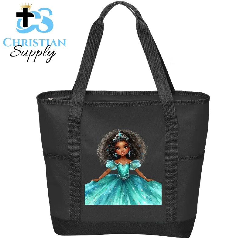 Large Capacity Genuine Leather Women's Tote Bag in Black for Work and CommutingKids Christian Princess Blue 2 Tote Bag Large Capacity Genuine Leather Women's Tote Bag in Black for Work and CommutingKids Christian Princess Blue 2 Tote Bag