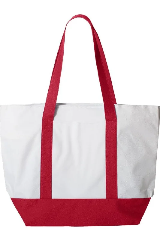 Women's Tote Bag with Detachable Pouch in Purple for Added ConvenienceLiberty Bags Bay View Zippered Tote Women's Tote Bag with Detachable Pouch in Purple for Added ConvenienceLiberty Bags Bay View Zippered Tote