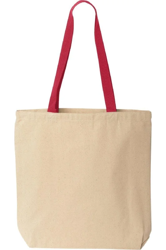 Tote Bag with RFID - Blocking Pocket in Black for Protecting Your Cards and InformationLiberty Bags Natural Tote with Contrast-Color Handles Tote Bag with RFID - Blocking Pocket in Black for Protecting Your Cards and InformationLiberty Bags Natural Tote with Contrast-Color Handles