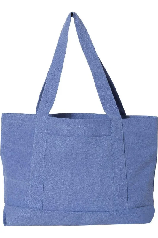 Women's Tote Bag with Inner Compartments in Gray for Organizing Everyday EssentialsLiberty Bags Pigment-Dyed Premium Canvas Tote Women's Tote Bag with Inner Compartments in Gray for Organizing Everyday EssentialsLiberty Bags Pigment-Dyed Premium Canvas Tote