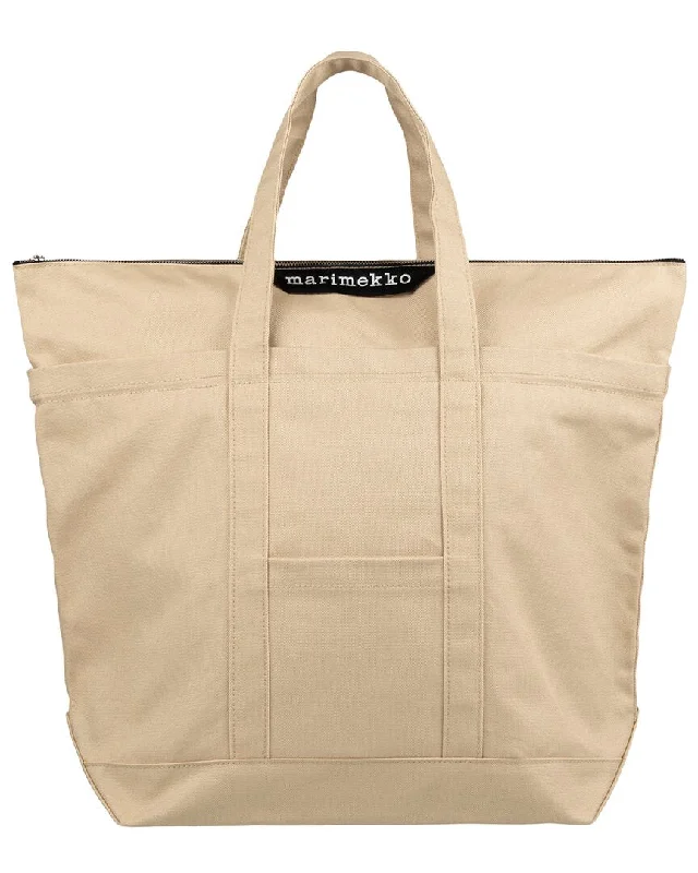 Faux Fur - Trimmed Tote Bag in White for a Cozy Winter LookMarimekko Uusi Matkuri Tote Faux Fur - Trimmed Tote Bag in White for a Cozy Winter LookMarimekko Uusi Matkuri Tote