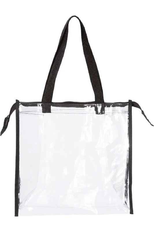 Women's Tote Bag with Detachable Pouch in Purple for Added ConvenienceOAD Clear Zippered Tote with Full Gusset Women's Tote Bag with Detachable Pouch in Purple for Added ConvenienceOAD Clear Zippered Tote with Full Gusset