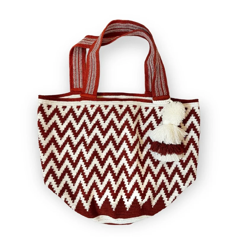 Burgundy Chevron