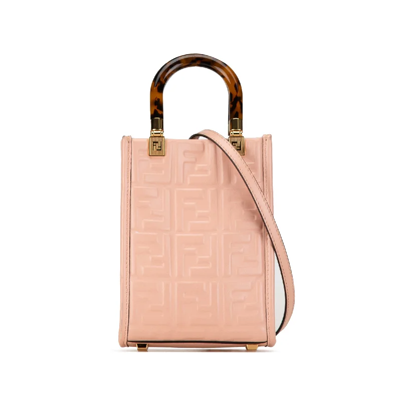 Large Capacity Genuine Leather Women's Tote Bag in Black for Work and CommutingPink Fendi Mini Zucca Embossed Sunshine Shopper Tote Satchel Large Capacity Genuine Leather Women's Tote Bag in Black for Work and CommutingPink Fendi Mini Zucca Embossed Sunshine Shopper Tote Satchel