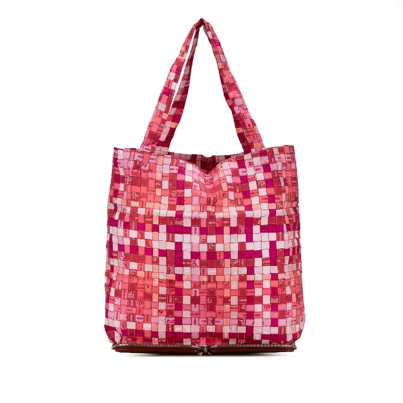 Large Capacity Genuine Leather Women's Tote Bag in Black for Work and CommutingPink Hermès Buffle Leather and Silk Bolduc Au Carre Pop Foldable Tote Large Capacity Genuine Leather Women's Tote Bag in Black for Work and CommutingPink Hermès Buffle Leather and Silk Bolduc Au Carre Pop Foldable Tote