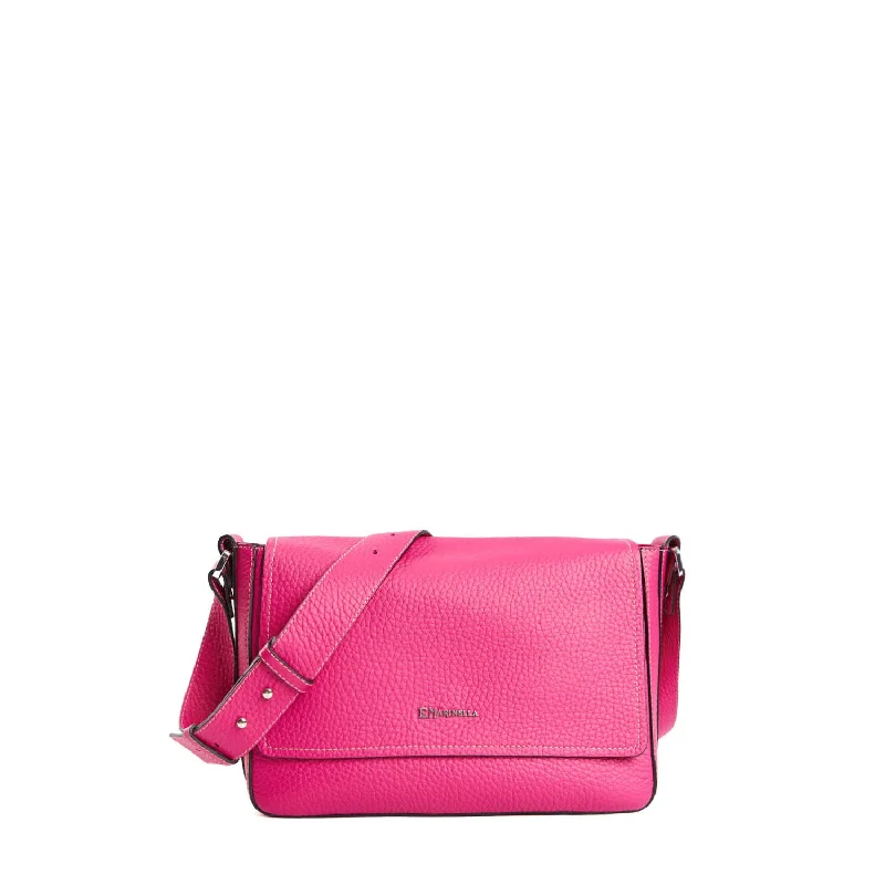 Faux Fur - Trimmed Tote Bag in White for a Cozy Winter LookPROCIDA FUCSIA BAG