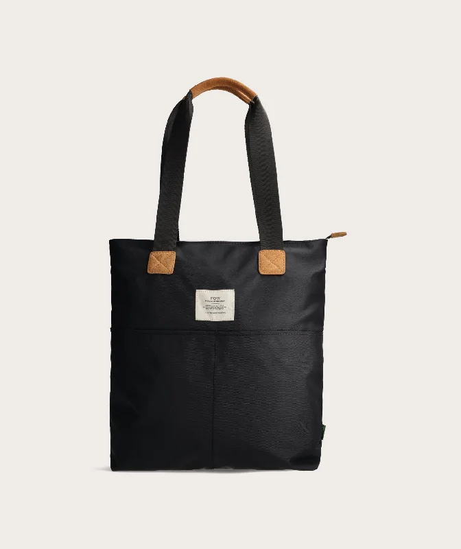 Quilted Tote Bag in Cream with Silver Hardware for a Classic and Sophisticated StyleRecycled Tote - Black Quilted Tote Bag in Cream with Silver Hardware for a Classic and Sophisticated StyleRecycled Tote - Black