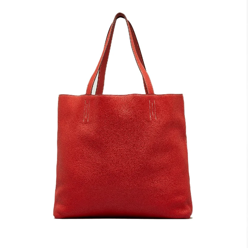 Geometric - Printed Tote Bag in Multicolor for a Contemporary and Trendy OutfitRed Hermès Clemence Double Sens 36 Tote Bag Geometric - Printed Tote Bag in Multicolor for a Contemporary and Trendy OutfitRed Hermès Clemence Double Sens 36 Tote Bag