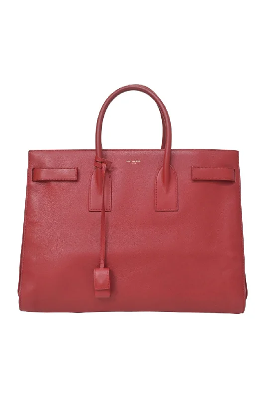 Oversized Jute Tote Bag in Natural Color with Rope Handles for a Beach Vacation[WB6673] Saint Laurent | Tote Bag