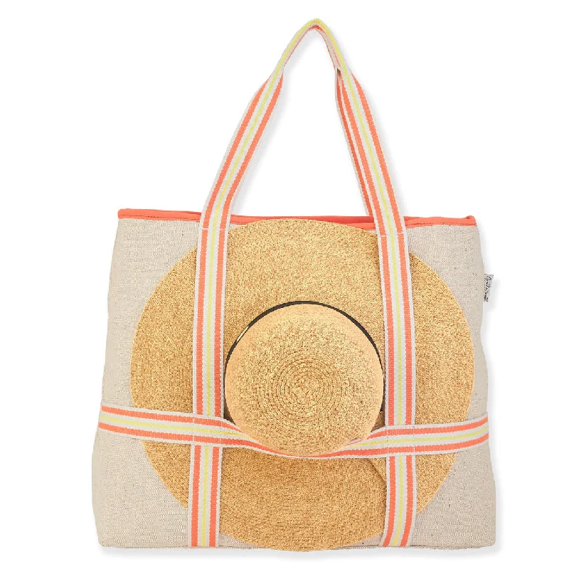 Tote Bag with RFID - Blocking Pocket in Black for Protecting Your Cards and InformationTote - Orange-Shoulder/Hat-Women's-Sns6590A Tote Bag with RFID - Blocking Pocket in Black for Protecting Your Cards and InformationTote - Orange-Shoulder/Hat-Women's-Sns6590A