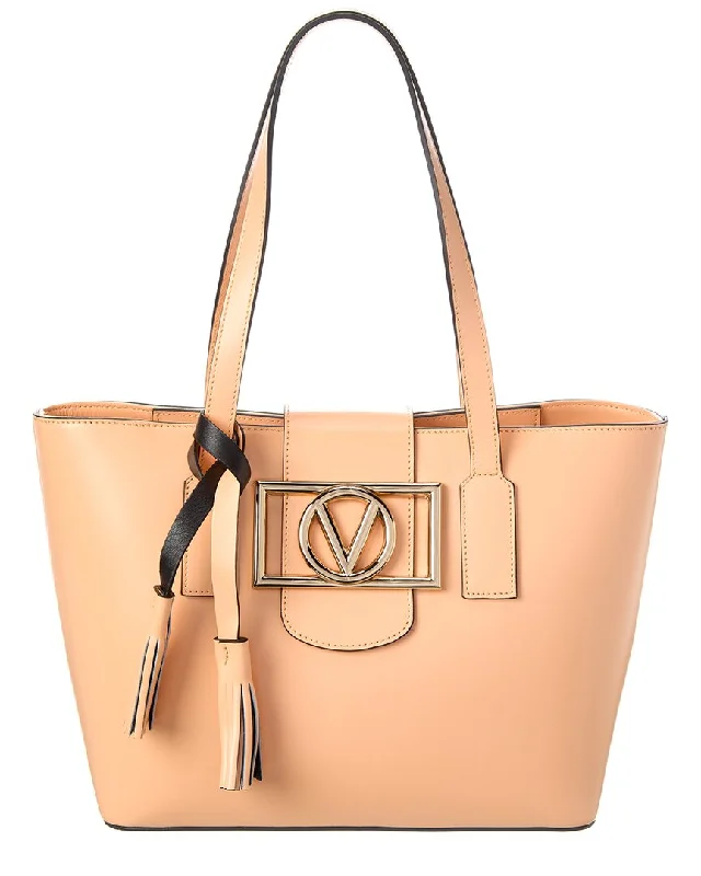 Quilted Tote Bag in Cream with Silver Hardware for a Classic and Sophisticated StyleValentino by Mario Valentino Delphine Super V Leather Tote Quilted Tote Bag in Cream with Silver Hardware for a Classic and Sophisticated StyleValentino by Mario Valentino Delphine Super V Leather Tote