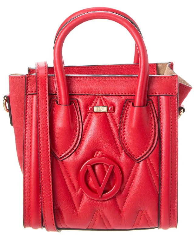 Tote Bag with Adjustable Shoulder Strap in Olive Green for Comfortable CarryingValentino by Mario Valentino Eva Diamond Leather Tote Tote Bag with Adjustable Shoulder Strap in Olive Green for Comfortable CarryingValentino by Mario Valentino Eva Diamond Leather Tote