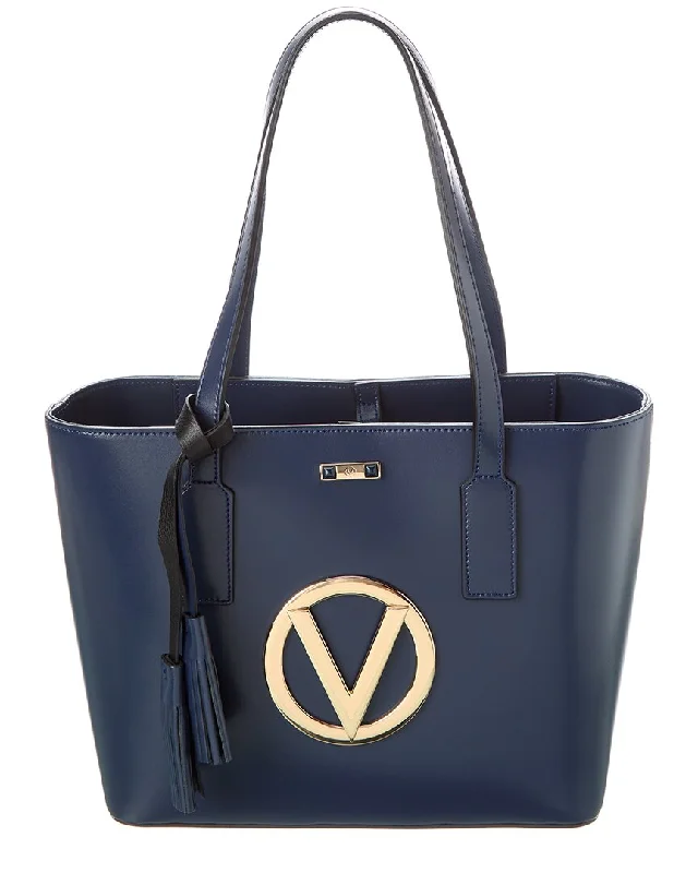 Women's Tote Bag with Detachable Pouch in Purple for Added ConvenienceValentino by Mario Valentino Prince Forever Leather Tote Women's Tote Bag with Detachable Pouch in Purple for Added ConvenienceValentino by Mario Valentino Prince Forever Leather Tote