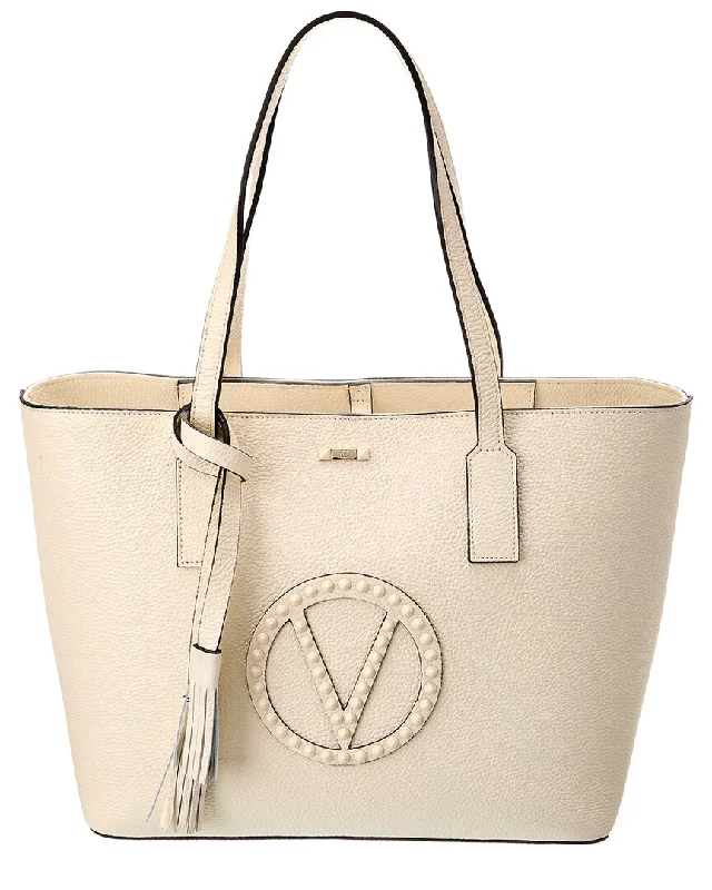 Women's Tote Bag with Detachable Pouch in Purple for Added ConvenienceValentino by Mario Valentino Soho Rock Leather Tote Women's Tote Bag with Detachable Pouch in Purple for Added ConvenienceValentino by Mario Valentino Soho Rock Leather Tote