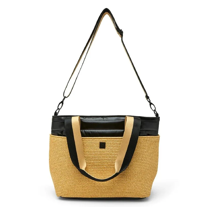 Waterproof Tote Bag in Yellow for Outdoor Activities in Wet WeatherWomen's Trailblazer Bag In Dune Raffia/black Waterproof Tote Bag in Yellow for Outdoor Activities in Wet WeatherWomen's Trailblazer Bag In Dune Raffia/black