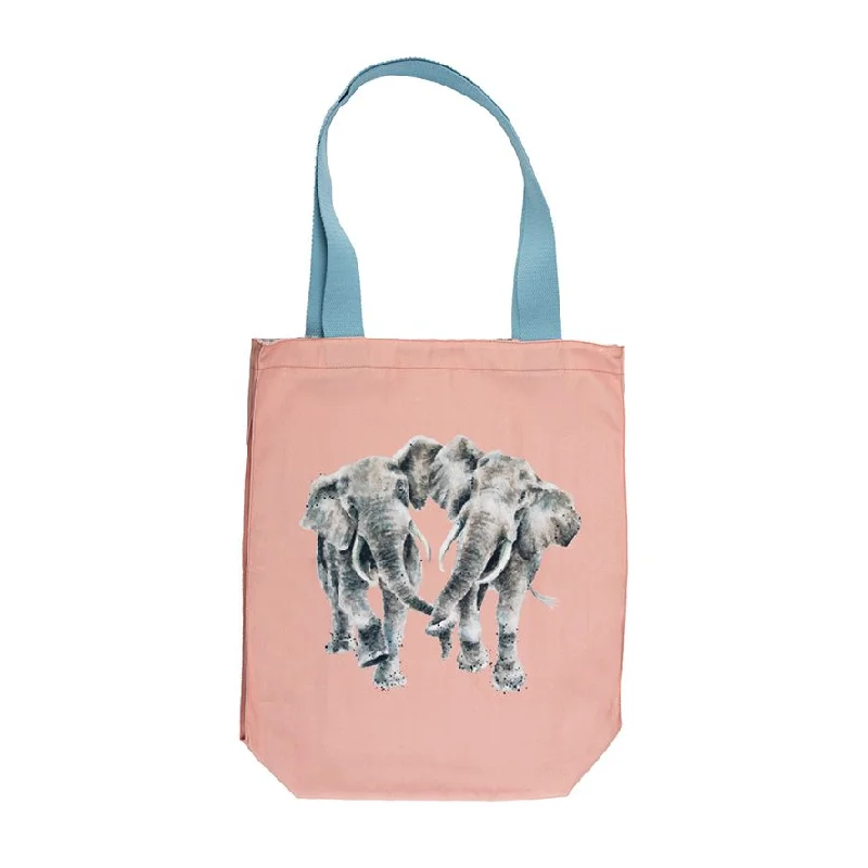 Women's Printed Tote Bag in Floral Patterns for a Spring - Themed Shopping TripCanvas Tote Bag - BGC009 -Age is Irrelephant Women's Printed Tote Bag in Floral Patterns for a Spring - Themed Shopping TripCanvas Tote Bag - BGC009 -Age is Irrelephant