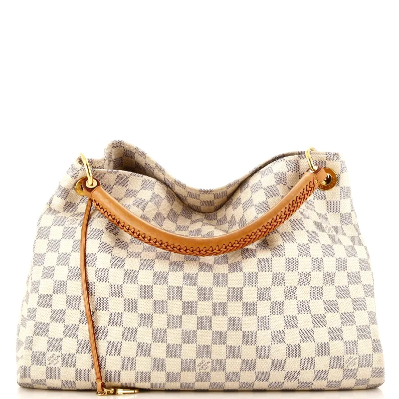 Printed Silk Shoulder Bag in Red for a Pop of ColorArtsy Handbag Damier MM