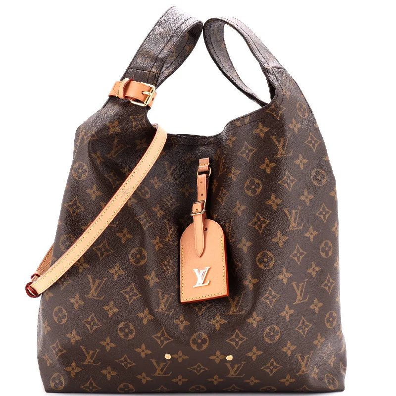 Women's Shoulder Bag with Fringe Details in Brown for a Bohemian StyleAtlantis Handbag Monogram Canvas GM Women's Shoulder Bag with Fringe Details in Brown for a Bohemian StyleAtlantis Handbag Monogram Canvas GM