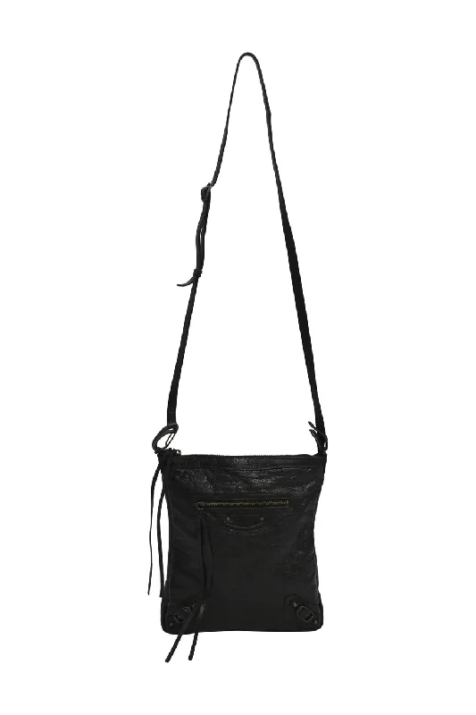 Canvas and Leather Combo Shoulder Bag in Tan for a Rustic Look[WB5946] Balenciaga | Cross-Body Bag