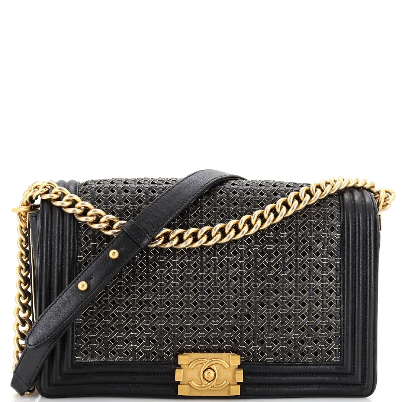 Metallic Shoulder Bag in Gold for Special OccasionsBoy Flap Bag Braided Sheepskin New Medium Metallic Shoulder Bag in Gold for Special OccasionsBoy Flap Bag Braided Sheepskin New Medium