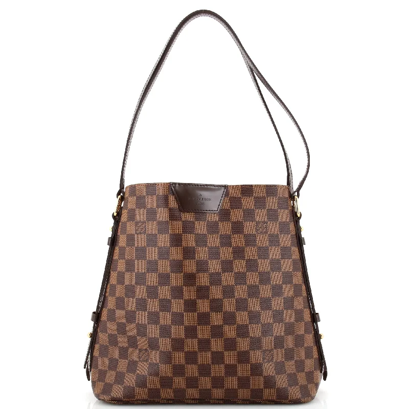 Women's Shoulder Bag with Faux Fur Strap in White for Winter StyleCabas Rivington Damier Women's Shoulder Bag with Faux Fur Strap in White for Winter StyleCabas Rivington Damier