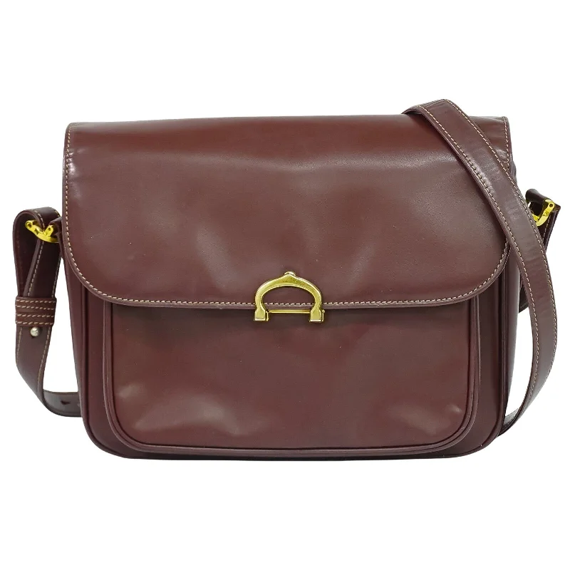 Women's Large Leather Shoulder Bag in Brown with Multiple Compartments for WorkCartier Must De Cartier Leather Shoulder Bag (Pre-Owned) Women's Large Leather Shoulder Bag in Brown with Multiple Compartments for WorkCartier Must De Cartier Leather Shoulder Bag (Pre-Owned)