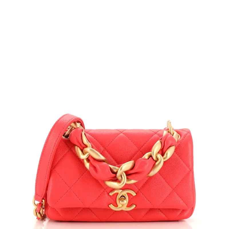 Women's Shoulder Bag with Adjustable Strap in Pink for ComfortChain Is More Flap Bag Quilted Lambskin Small Women's Shoulder Bag with Adjustable Strap in Pink for ComfortChain Is More Flap Bag Quilted Lambskin Small