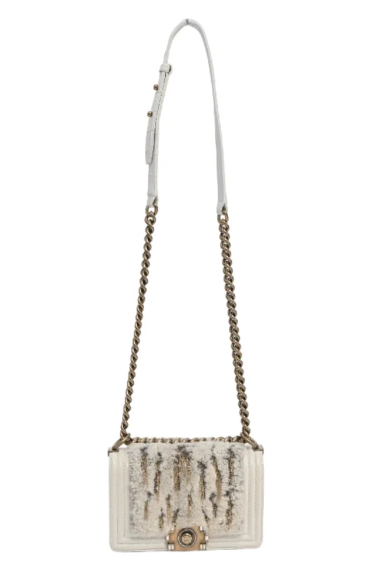 Women's Shoulder Bag with Floral Embroidery in Purple for Spring Walks[WB5875] Chanel | Cross-Body Bag