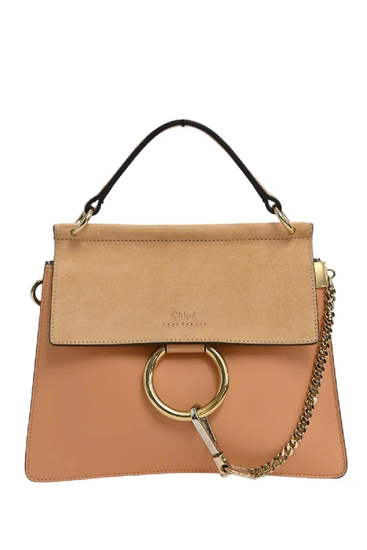 Women's Shoulder Bag with Floral Embroidery in Purple for Spring Walks[WB5928] Chloé | Cross-Body Bag