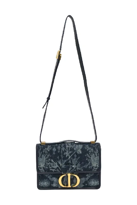 Women's Canvas Shoulder Bag in Navy with Striped Pattern for Beach Trips[WB5796] Christian Dior | Cross-Body Bag
