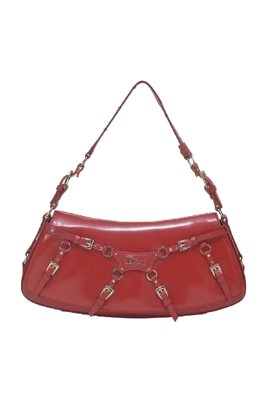 Leather Shoulder Bag with Magnetic Closure in Black for Quick Access[WB6320] Christian Dior | Shoulder Bag