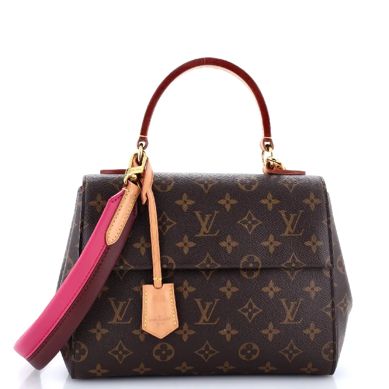 Women's Shoulder Bag with Floral Embroidery in Purple for Spring WalksCluny Top Handle Bag Monogram Canvas BB Women's Shoulder Bag with Floral Embroidery in Purple for Spring WalksCluny Top Handle Bag Monogram Canvas BB