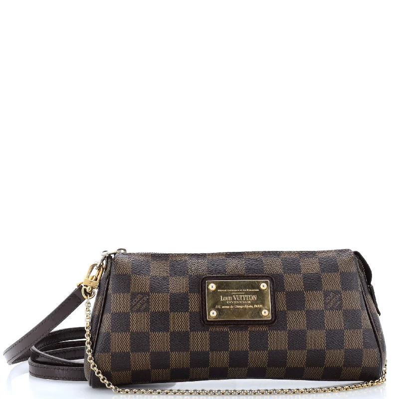 Printed Silk Shoulder Bag in Red for a Pop of ColorEva Handbag Damier