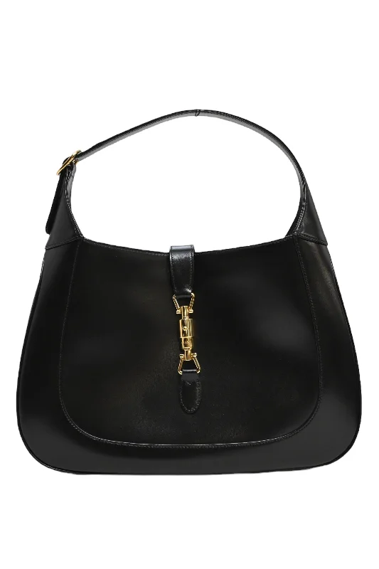 Crossbody Shoulder Bag in Black Leather with Gold Hardware for Night Outs[WB5740] Gucci | Shoulder Bag
