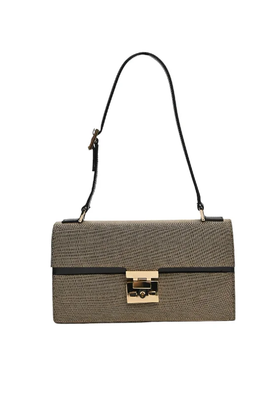 Crossbody Shoulder Bag in Black Leather with Gold Hardware for Night Outs[WB5909] Gucci | Shoulder Bag