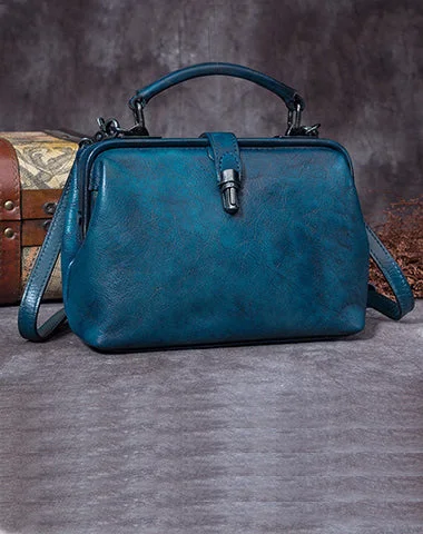 Metallic Shoulder Bag in Gold for Special OccasionsHandmade Blue Leather Handbag Vintage Doctor Bag Shoulder Bag Purse For Women Metallic Shoulder Bag in Gold for Special OccasionsHandmade Blue Leather Handbag Vintage Doctor Bag Shoulder Bag Purse For Women
