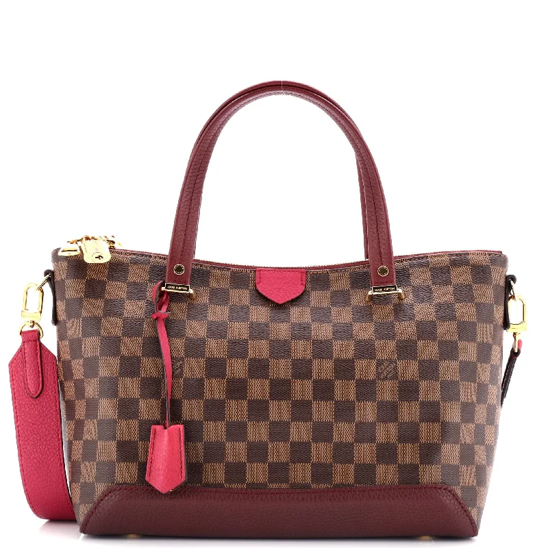 Printed Silk Shoulder Bag in Red for a Pop of ColorHyde Park Handbag Damier