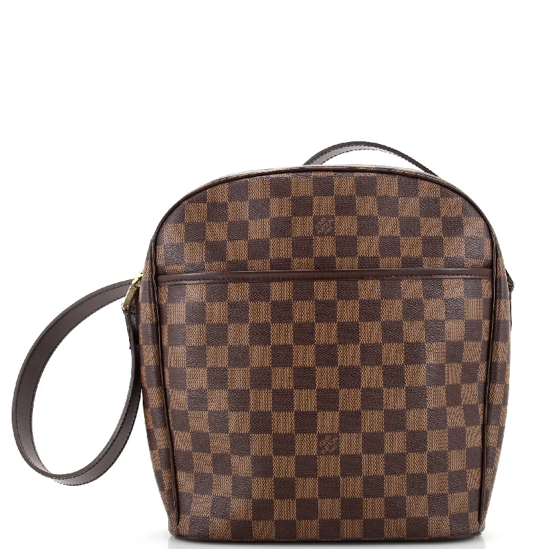 Shoulder Bag with Chain Strap in Silver for a Trendy AppearanceIpanema Handbag Damier GM Shoulder Bag with Chain Strap in Silver for a Trendy AppearanceIpanema Handbag Damier GM