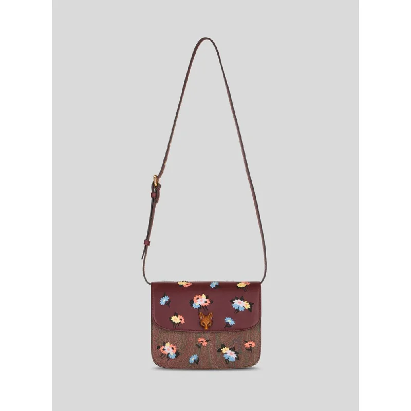 Women's Waterproof Nylon Shoulder Bag in Green for HikingLARGE ETRO ESSENTIAL BAG WITH EMBROIDERY Women's Waterproof Nylon Shoulder Bag in Green for HikingLARGE ETRO ESSENTIAL BAG WITH EMBROIDERY