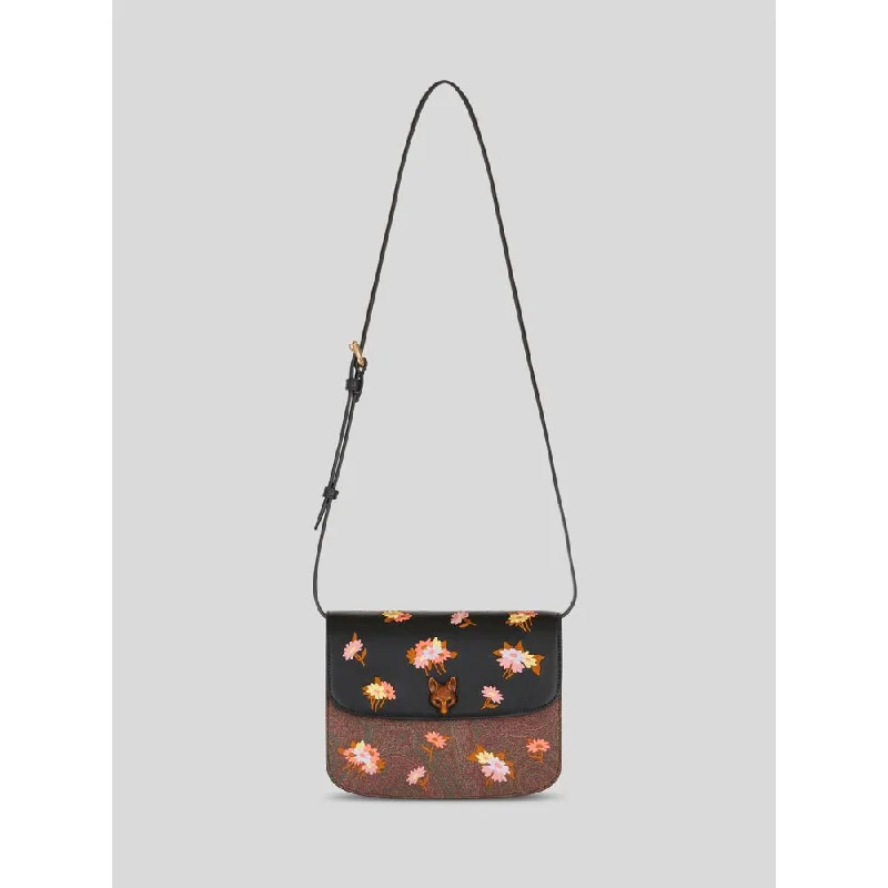 Women's Shoulder Bag with Adjustable Strap in Pink for ComfortLARGE ETRO ESSENTIAL BAG WITH EMBROIDERY Women's Shoulder Bag with Adjustable Strap in Pink for ComfortLARGE ETRO ESSENTIAL BAG WITH EMBROIDERY