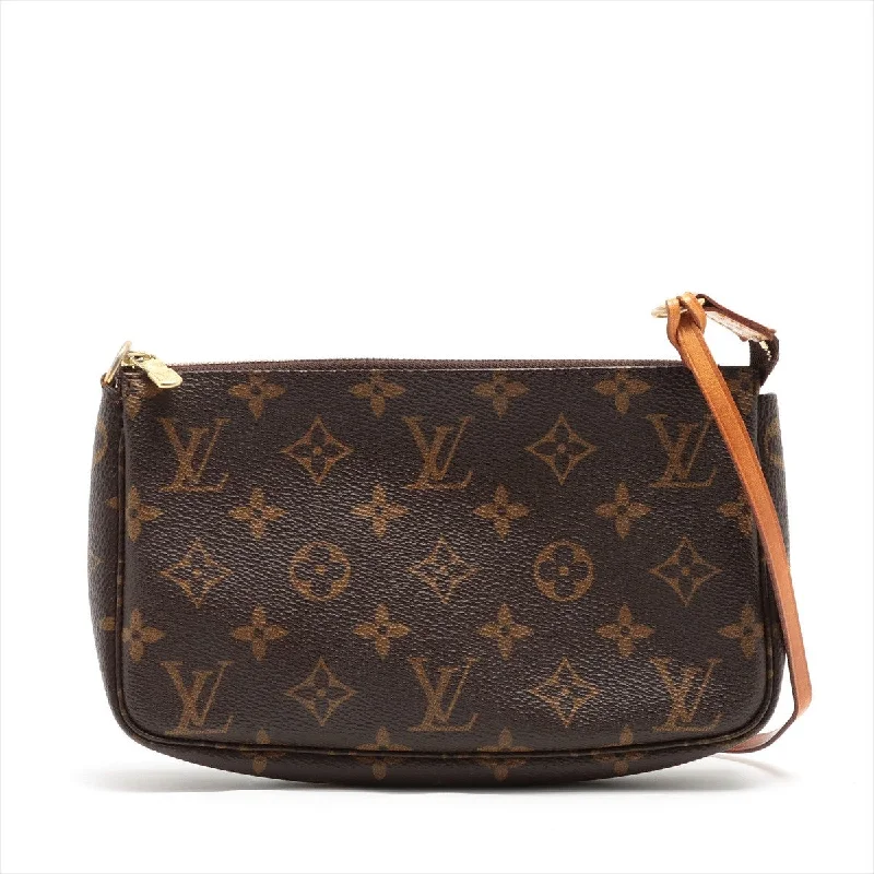 Vegan Leather Shoulder Bag in Gray for Ethical Fashion LoversLouis Vuitton Monogram Pochette Accessoir M51980 Ar0969 Vegan Leather Shoulder Bag in Gray for Ethical Fashion LoversLouis Vuitton Monogram Pochette Accessoir M51980 Ar0969