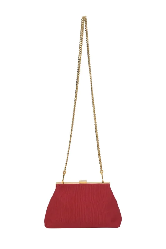 Shoulder Bag with Chain Strap in Silver for a Trendy Appearance[WB6052] Mansur Gavriel | Cross-Body Bag