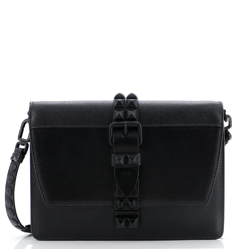 Shoulder Bag with Geometric Pattern in Multicolor for a Contemporary StyleMonochrome Elektra Shoulder Bag Studded Leather Small Shoulder Bag with Geometric Pattern in Multicolor for a Contemporary StyleMonochrome Elektra Shoulder Bag Studded Leather Small