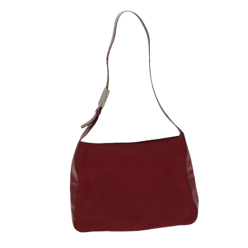 Women's Shoulder Bag with Floral Embroidery in Purple for Spring WalksPrada Leather Shoulder Bag (Pre-Owned) Women's Shoulder Bag with Floral Embroidery in Purple for Spring WalksPrada Leather Shoulder Bag (Pre-Owned)