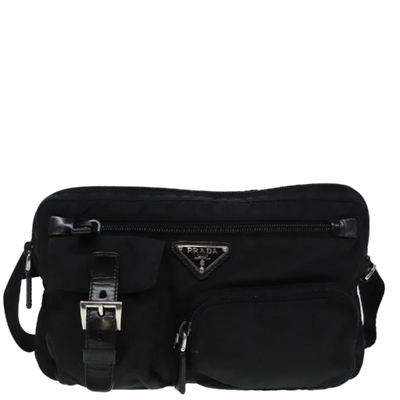Women's Large Leather Shoulder Bag in Brown with Multiple Compartments for WorkPrada Re-Nylon  Synthetic Shoulder Bag (Pre-Owned)