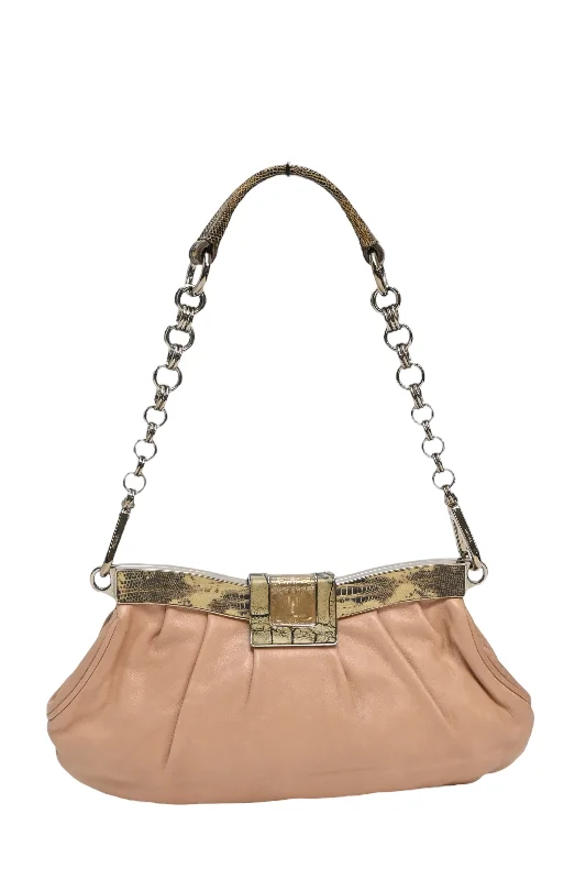 Women's Shoulder Bag with Floral Embroidery in Purple for Spring Walks[WB5730] Prada | Shoulder Bag